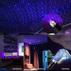🌌 Starry Sky USB Atmosphere Light – Mini Star Projector