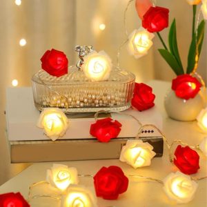 🌹 Rose Fairy Light – 80 LED Multicolor Decorative String Light